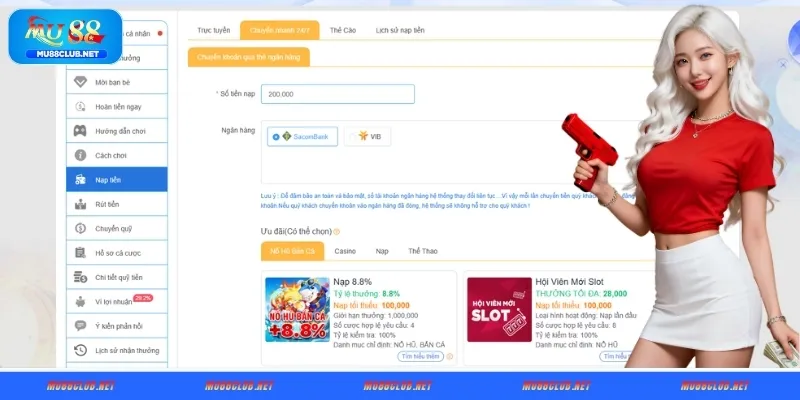 Chuyển khoản ngân hàng 24/7