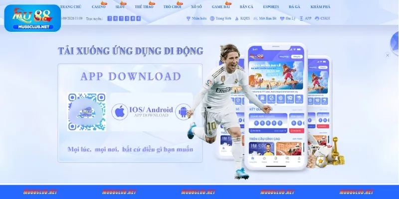 Hướng dẫn tải app MU88 trên Android và iOS